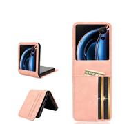 COQUE Funda para ZTE Nubia Flip3, Cartera Lateral magnética con múltiples Ranuras para Tarjetas de Visita, Funda Protectora ZTE Nubia Flip3-Rosa