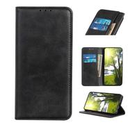 COQUE Funda paraHonor 600 Lite,Funda Magnética con Textura de Vaca de PU,Cartera con Ranura para Tarjetas,ProtegerHonor 600 Lite-Negro