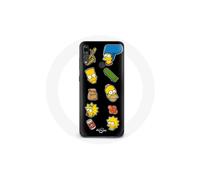 Coque - Los Simpson - P30 Lite - Flexible - Negro - Pegatinas