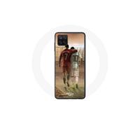 Coque - maniacase - Galaxy A12 - Negro - Flexible - Cristiano Ronaldo Messi GOAT