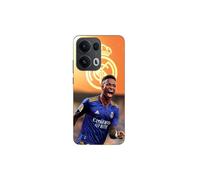 Coque Maniacase Para Oppo Reno 13 Pro 5G Vini JR Fondo Real Madrid Azul y amarillo