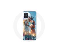 Coque Maniacase pour Samsung Galaxy A51 4g Akira Toriyama Son Goku Tombe