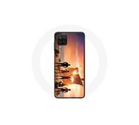 Coque - Maniacase - Samsung Galaxy A12 - Affiche Equipages de One Piece Saison 1 - Souple - Noir
