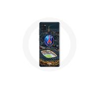 Coque - maniacase - Samsung Galaxy A21S - Negro - Flexible - Logo del PSG Torre Eiffel