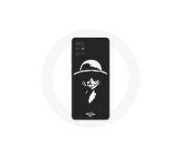 Coque - Maniacase - Samsung Galaxy A51 5G - Arte de Luffy de One Piece - Flexible - Negro