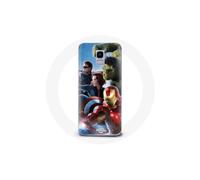 Coque - MANIACASE - Samsung Galaxy J6 2018 - Flexible - Blanco - Avengers la era de ultron