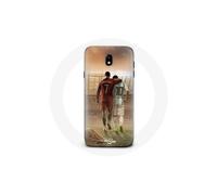 Coque - Maniacase - Samsung Galaxy J7 2017 - Negro - Flexible - Cristiano Ronaldo Messi GOAT