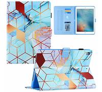 Coque pour iPad 5.6.7.8 iPad 9.7" 2018/2017,iPad 9.7" Pro 2016,iPad Air 2,iPad Air,Étui Housse de Protection en PU + PC,Support Rotatif à 360 Degrés, Rabat Magnétique Stable