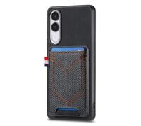 COQUE Retro Denim Cartera Vivo V70 FE, Antigolpes-Negro