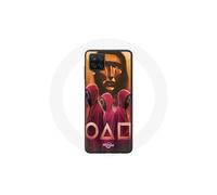 Coque Samsung Galaxy A12 Masques de Juego del Calamar Triángulo, Cuadrado y Círculo dibujo