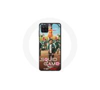 Coque Samsung Galaxy A12 Squid Game Serie jugadores soldados muñeca