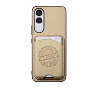 COQUE Tela Fina Vivo V70 FE, Tarjetero Magnético-Caqui