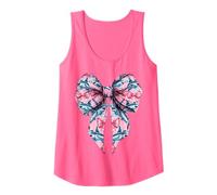 Coqueta con lazo, cabeza de martillo, tiburón, océano, patrón animal para niña y mamá Camiseta sin Mangas