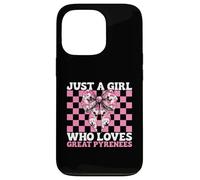 Coqueta con Lazo Rosa de la Marca Just A Girl Who Loves Great Pyrenees Carcasa para iPhone 13 Pro