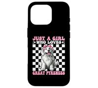 Coqueta con Lazo Rosa de la Marca Just A Girl Who Loves Great Pyrenees Carcasa para iPhone 16 Pro