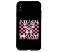 Coqueta con Lazo Rosa de la Marca Just A Girl Who Loves Great Pyrenees Carcasa para iPhone XS MAX