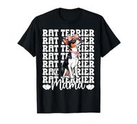 Coqueta con Lazo Rosa para el Día de la Madre, Mama Dog, de Rat Terrier Camiseta