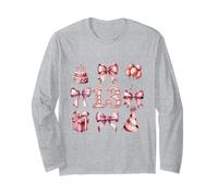 Coqueta de 13 cumpleaños para niña, Lazos Rosas de Trece años Manga Larga