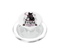 Coqueta de Gato Negro Feline Fright Night para Halloween PopSockets PopGrip para MagSafe