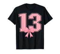 Coqueta de Lazo Rosa para niña de 13 cumpleaños a Juego Camiseta