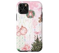 Coqueta de Navidad Rosa Suave niña Lindo Collage edredón Carcasa para iPhone 11 Pro