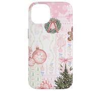 Coqueta de Navidad Rosa Suave niña Lindo Collage edredón Carcasa para iPhone 14