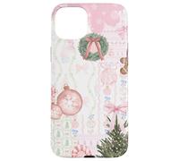 Coqueta de Navidad Rosa Suave niña Lindo Collage edredón Carcasa para iPhone 15 Plus