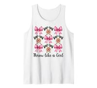 Coqueta lanzadora de hachas de lanzamiento de hachas Throw Like A Girl Camiseta sin Mangas