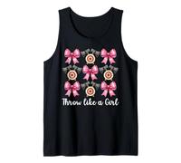 Coqueta lanzadora de hachas de lanzamiento de hachas Throw Like A Girl Camiseta sin Mangas