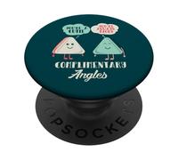 Coqueteando ángulos complementarios Divertido Profesor de matemáticas PopSockets PopGrip Adhesivo