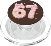 Coquette 6 7 Christmas Meme Lindo Arco Rosa Pan De Jengibre PopSockets PopGrip para MagSafe