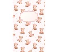 Coquette Aesthetic Teddy Bears & Pink Bows Journal | Cute Preppy Lined Notebook for Diary, School & Daily Journaling: Soft girl style morning routine notebook with cute heart lined pages