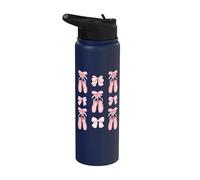 Coquette Ballet Dancer Shoes and Pink Bows Ballerina Girl Stainless Steel Insulated Water Bottle