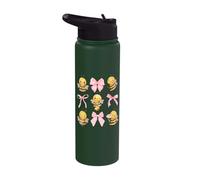 Coquette Bee Pink Bow Bumblebee Theme Birthday Girls Stainless Steel Insulated Water Bottle
