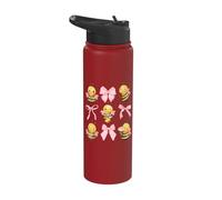 Coquette Bee Pink Bow Bumblebee Theme Birthday Girls Stainless Steel Insulated Water Bottle