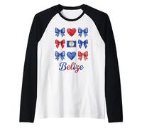 Coquette Belice Flag Belice Girls Camiseta Manga Raglan