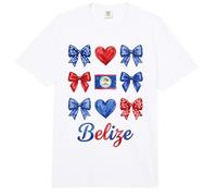 Coquette Belice Flag Belice Girls Comfort Colors Adult Heavyweight T-Shirt