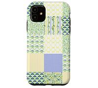 Coquette Botanic Floral Patchwork Quilt Aesthetic Soft Girl Carcasa para iPhone 11
