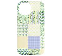 Coquette Botanic Floral Patchwork Quilt Aesthetic Soft Girl Carcasa para iPhone 15