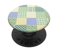 Coquette Botanic Floral Patchwork Quilt Aesthetic Soft Girl PopSockets PopGrip Adhesivo