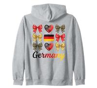 Coquette Bow Bandera Alemana Alemania Lindas Niñas Sudadera con Capucha