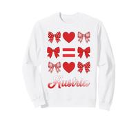 Coquette Bow Bandera austriaca Austria Lindas Niñas Sudadera
