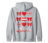 Coquette Bow Bandera austriaca Austria Lindas Niñas Sudadera con Capucha