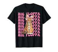 Coquette Bow Big Floppa Caracal Cat Meme Girl Día de la Madre Camiseta