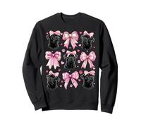 Coquette Bow Cane Corso Dog Mom Pink Ribbon Girl Sudadera
