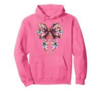 Coquette Bow con estampado de magdalenas para hornear panadera, niña, mamá, rosa Sudadera con Capucha
