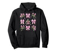 Coquette Bow con forma de tortuga marina, animal del océano, cinta rosa, niña Sudadera con Capucha