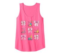 Coquette Bow Economía Profesor Economía Chica Mamá Día de la Madre Camiseta sin Mangas