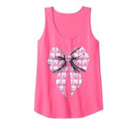 Coquette Bow Higienista Dental Asistente Dental Dentista Dentista Diente Camiseta sin Mangas