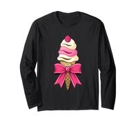 Coquette Bow Ice Cream Cone Summer Cute Aesthetic Manga Larga